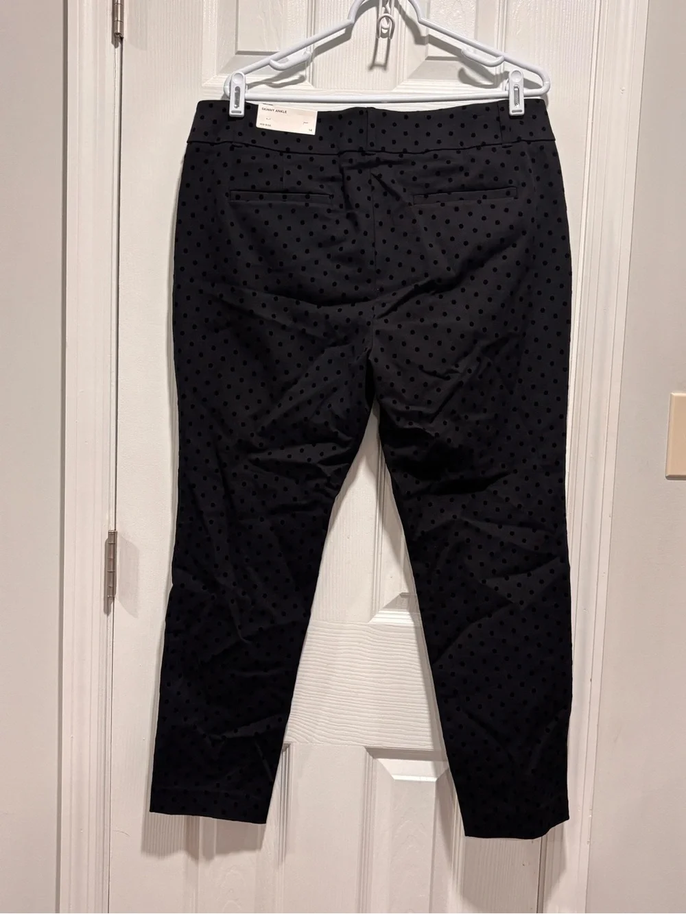 🩵LOFT Black Polka Dot Ankle Crop Pants - Picture 4 of 13